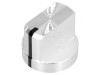 Buton rotativ cu flanșă și indicator aluminiu &Oslash;6mm