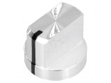 Buton rotativ cu flanșă și indicator aluminiu &Oslash;6mm