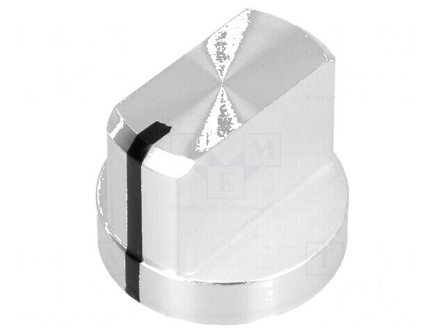 Buton rotativ cu flanșă și indicator aluminiu &Oslash;6mm