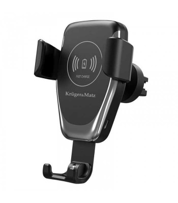 Suport telefon auto cu functie incarcare wireless QI inductiva Kruger&amp;amp;Matz foto