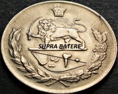 Moneda exotica 20 RIALI / RIALS - IRAN , anul 1976 *cod 1319 = excelenta erori