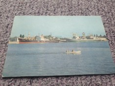 Carte postala vedere Galati anii 60, Vase pe Dunare, stare buna, circulata