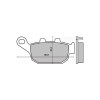 Placute Frana Sinterizate Spate MBS Peugeot SV 250