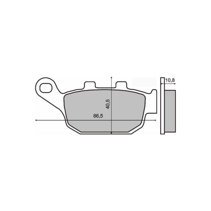 MBS Placute frana sinter Peugeot SV250 spate, Cod Produs: 225102613RM