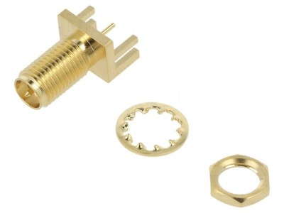 Soclu RP-SMA Tată Unghi 90&amp;deg; SMT pentru PCB foto