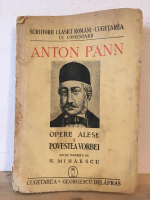 Anton Pann - Opere Alese. I Povestirea Vorbei foto