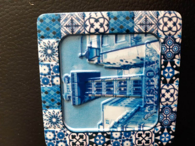 XG Magnet frigider - tematica turistica - Portugalia - Elevatorul (ceramica) foto