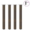 VidaXL Picioare de masă de bar, 4 buc., oțel natural, 90-92 cm 4012475