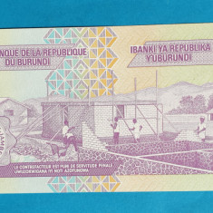 100 Francs 2001 - Bancnota veche Burundi - piesa SUPERBA - UNC