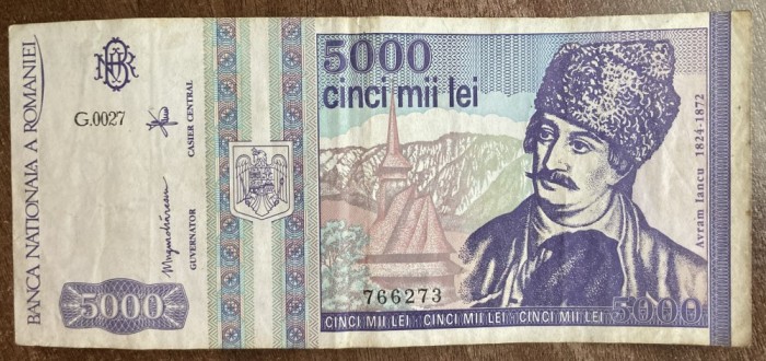 B11 51 - Bancnota foarte veche - Romania - 5000 lei - emisiune mai 1993