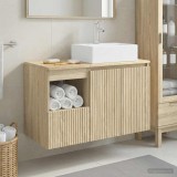 Cumpara ieftin Set dulap baie 2 buc. Stejar Sonoma 79,5 x 41 x 79,5 cm