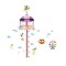 Sticker decorativ, Masuratoare, Parc de distratii, 185 cm, 705STK