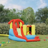 Castel gonflabil Happy Hop cu tobogan, piscina, tun cu apa, 280x319x211 cm, multicolor, 3-10 ani
