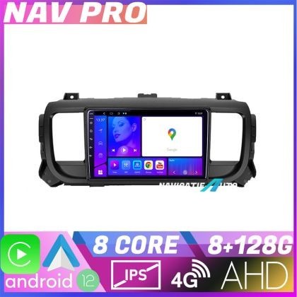 Navigatie Citroen Jumpy Toyota Proace Peugeot Traveller KIT jumpy16 EDOTEC-LITE Android Ecran 720P Octa Core 8 128 Carplay v2 CarStore Technology