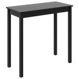 VidaXL Masă de bar din MDF, negru, 115 x 55 x 107 cm