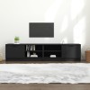 Gossi comoda tv, 2 buc., negru, 80x35x36,5 cm, lemn prelucrat