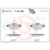 Placute frana Mercedes Clasa C (W204) 01.07-01.15, Clasa E Convertible (A207) 01.10-12.16, Clasa E Coupe (C207) 01.09-12.16, Spate, BREMBO