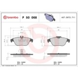 Placute frana Mercedes Clasa C (W204) 01.07-01.15, Clasa E Convertible (A207) 01.10-12.16, Clasa E Coupe (C207) 01.09-12.16, Spate, BREMBO