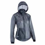 Jachetă Protecție ploaie Fotbal Negru Damă, Kipsta