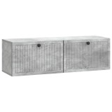 vidaXL Oglindă TV montată pe perete Gri Beton 98 x 31 x 30 cm 898048