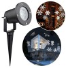 Proiector LED RGB exterior cu joc fulgi albi de zapada IP65