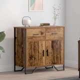 vidaXL Bufet cu sertar Lemn vechi 79.5 x 35.5 x 74.5 cm Lemn compozit