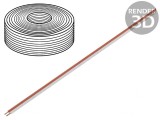Cablu Testare 2x0,2mm2 Cu PVC Alb/Roșu 500V