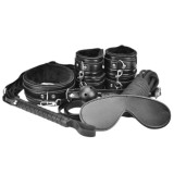 Set 8 jucarii erotice LovingJoy - Beginner&rsquo;s Bondage Kit, BDSM, negru N11024