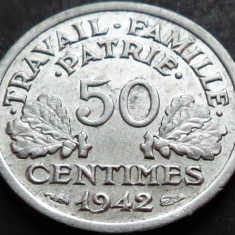 Moneda istorica 50 CENTIMES - FRANTA, anul 1942 * cod 4871 A