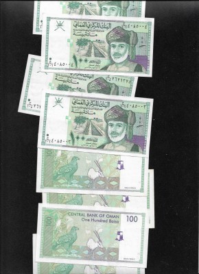Oman 100 baisa 1995 unc pret pe bucata foto