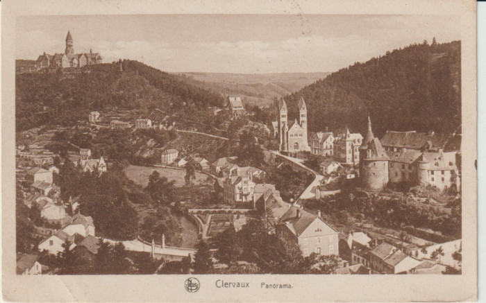 Luxembourg 1927 , Clervaux - Panorama , Circulata