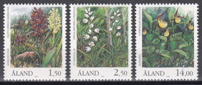 Aland 1989 - Floră - Orhidee, MNH foto
