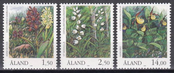 Aland 1989 - Floră - Orhidee, MNH