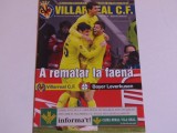 Program meci fotbal VILLARREAL-BAYER 04 LEVERKUSEN(Champions League 17.03.2011)