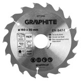 Disc fierastrau vidia Graphite 160 x 30 mm, 18 dinti, taiere rapida