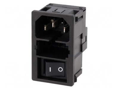 Conector Alimentare AC 10A 250V IEC 60320 foto