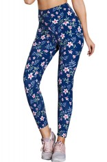 CL807-4455 Colanti cu imprimeu floral si talie inalta