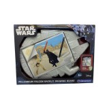 Tabla Magnetica Desen Clementoni Millenium Falcon Star Wars, Multicolor, 44x29cm, Baieti/Fete, 3 ani+