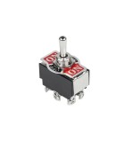 Intrerupator 6A 250VAC ON-OFF-ON 3 pozitii bistabil fara retinere 6 pini, Oem