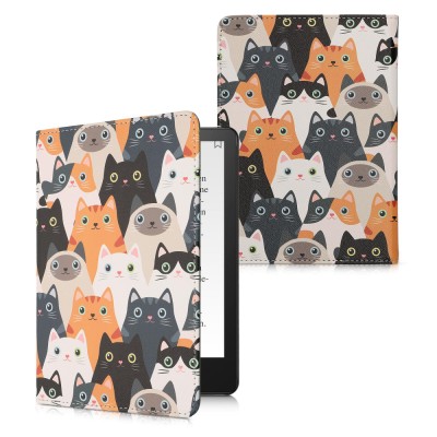 Husa kwmobile pentru Amazon Kindle Paperwhite 11, Piele ecologica, Multicolor, 57810.27 foto
