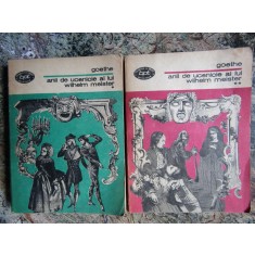 Goethe - Anii de ucenicie ai lui Wilhelm Meister, 2 volume