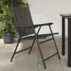 VidaXL Scaune pliante de grădină, 8 buc., gri melange, oțel/textilene 3157288
