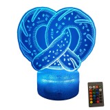 Cumpara ieftin Lampa de veghe 3D LED, 16 culori, control de la distanta prin telecomanda, potrivita pentru dormitor, living, hol, decorarea casei Alte personaje Alb