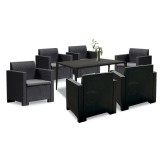 Set mobilier de grădină Nero III cu 6 locuri
