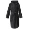 Halat de baie din tesatura Homelevel, XL, Negru, Bumbac organic, 54856.73.4