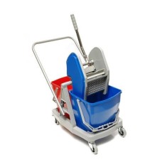 Carucior de curatare cu 2 galeti PEDP 60 K Dema 21238, 60 l