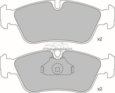 Set placute frana,frana disc BMW Seria 3 Cupe (E46) (1999 - 2006) KRIEGER 0950006294 foto