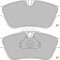 Set placute frana,frana disc BMW Seria 3 (E46) (1998 - 2005) KRIEGER 0950006294