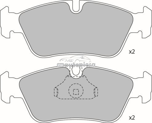 Set placute frana,frana disc BMW Seria 3 Cupe (E46) (1999 - 2006) KRIEGER 0950006294