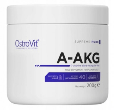 OstroVit A-AKG 200 g Arginină Aromă naturală foto